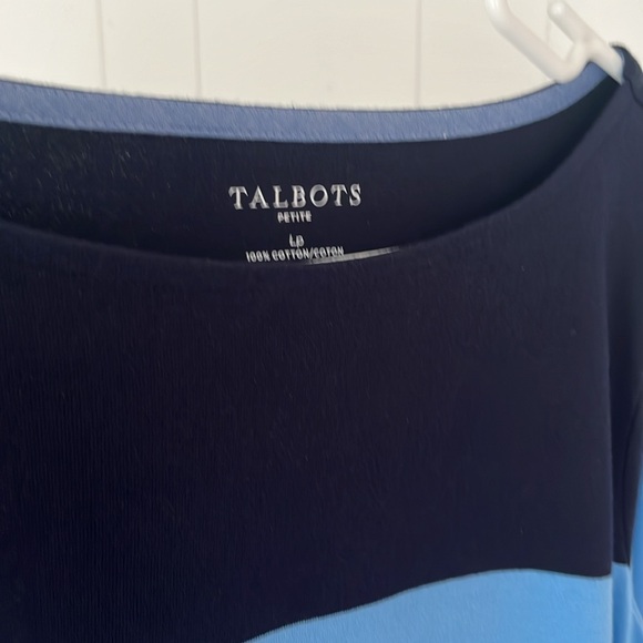 SIZE LP TALBOTS AUTHENTIC TEE ASHFORD STRIPE - Picture 5 of 5